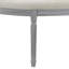 Banc rembourré capitonné beige clair Coastal