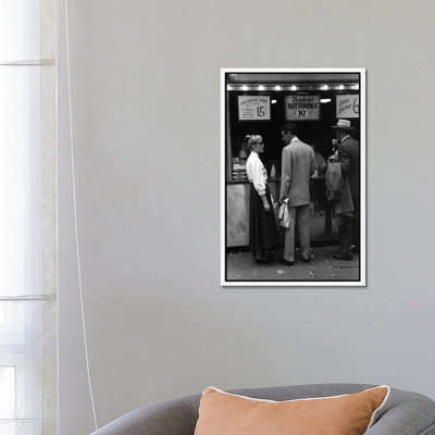 Charles James Story Ice Cream Sodas (NYC, 1949) by Ruth Orkin - Print on Canvas
