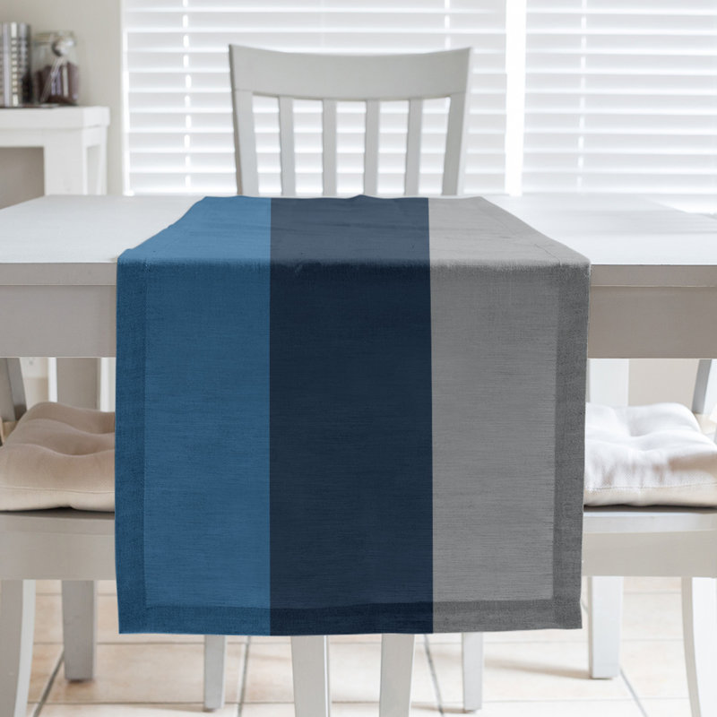 Minnesota Basketball Table Runner, 72" L x 16" W, Blue/Navy/Gray, Cotton Twill