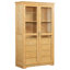 Armoire de cuisine, armoire de rangement autoportante, vitrine avec portes en verre, armoire d'appoint-997877802