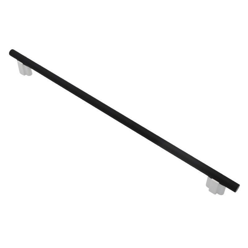 Visturo Bar / Handle Pull, Matte Black/Matte Nickel, 12 19⁄32"