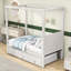 Lit plateforme à baldaquin en bois avec tiroirs et lit gigogne simple-1693668052-1693668054