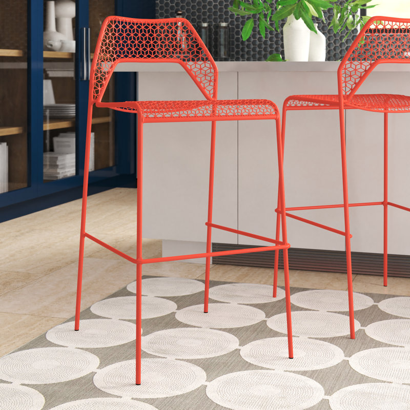 Hot Mesh Outdoor Bar Stool, Black, Bar Stool (30.5" Seat Height)