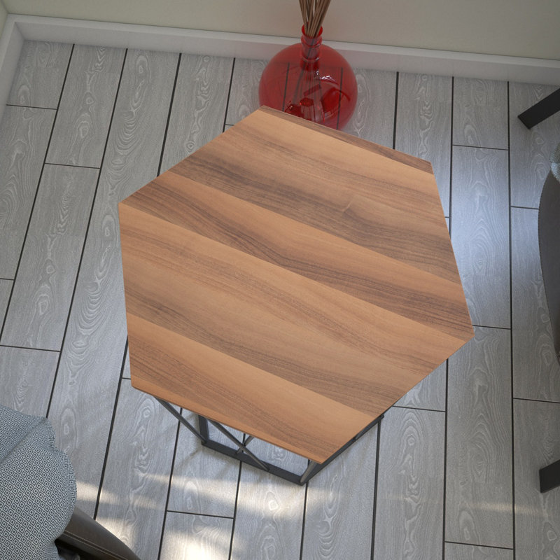 Table de bout Afia, Brun