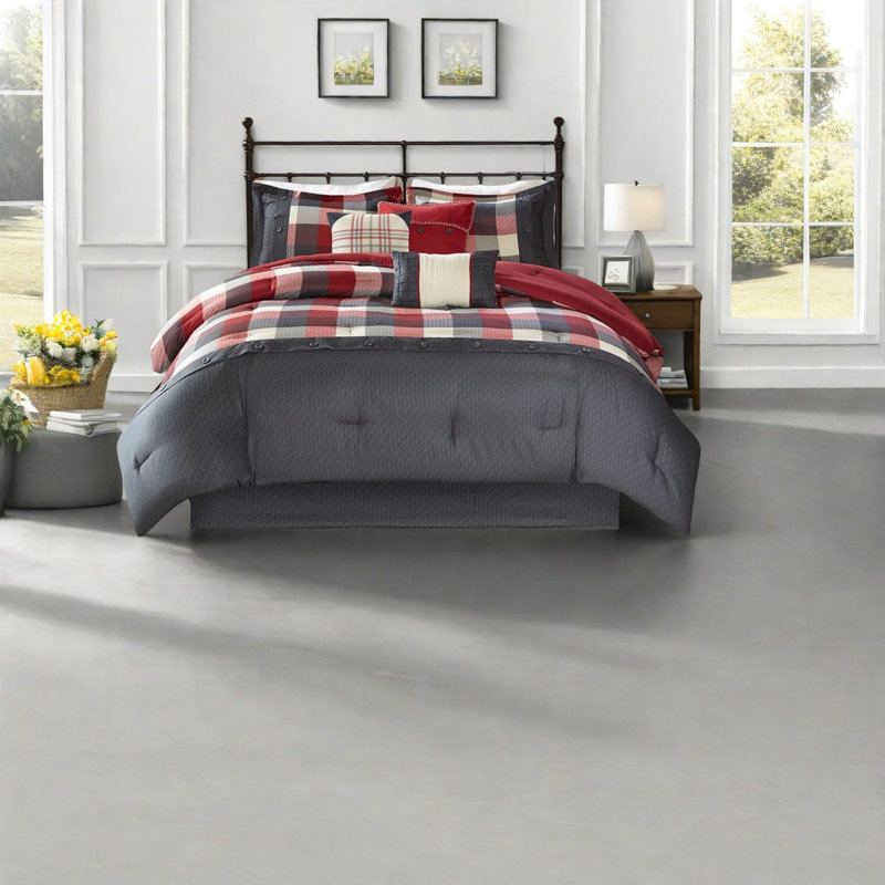 Ensembles de literie à chevrons confortables, polyester, style maison de campagne pour la maison