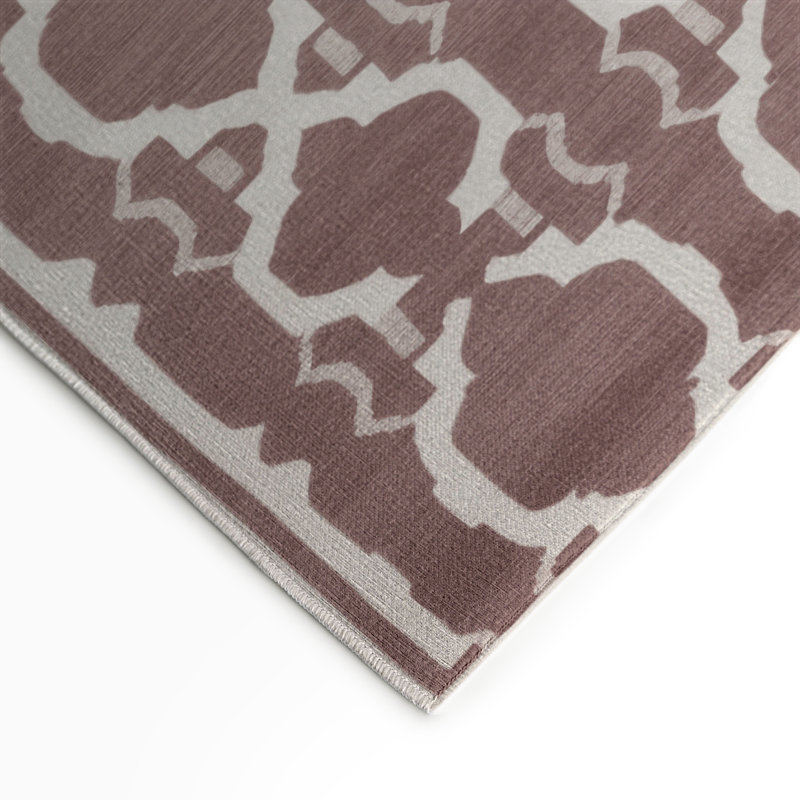 Tapis brun intérieur et extérieur Trellis, Rectangle 9 pi x 12 pi