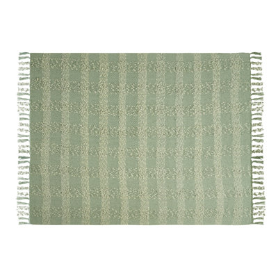 Blanket VELLA Fabric Green