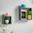 Harbour Housewares - Modern Box Floating Wall Shelves - 25cm - Grey