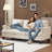 83.5" Upholstered Square Arm Suede Sofa-773577990