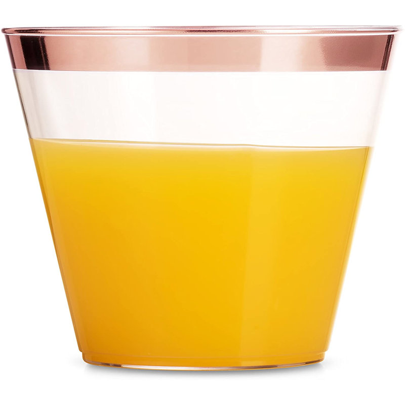 Gobelets jetables en plastique à poids lourds rim
