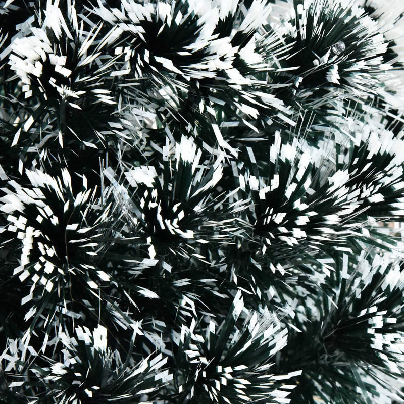 Arbre de Noël pin blanc réaliste 47,25 "avec 16 lumières DEL changeantes / combinées et un sommet de sapin lumineux