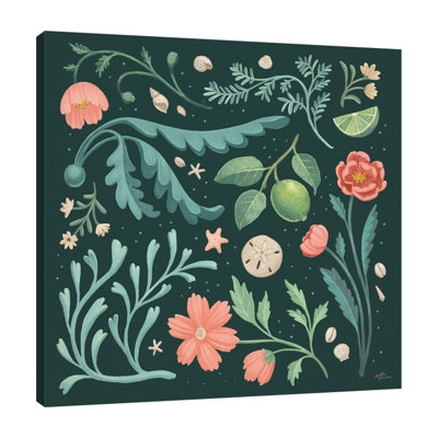 " Seaside Botanical II Dark " by Janelle Penner