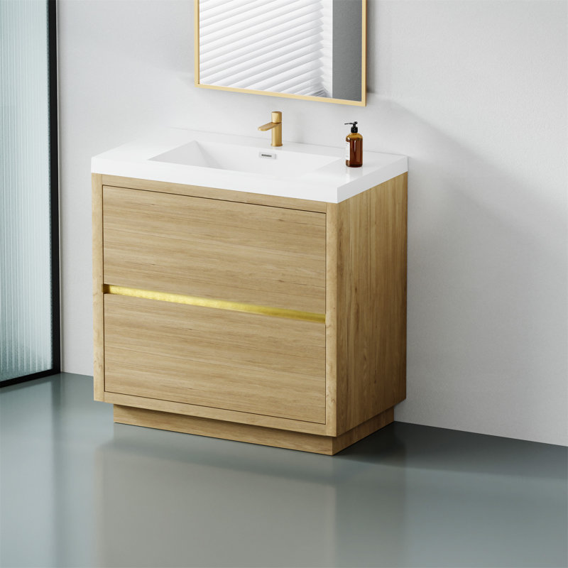 36" Freestanding Bathroom Vanity With Sink