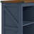2 Tier Farmhouse Cube Storage Console Table with Open Shelves and Rustic Wood Top-1295494113-1295494097