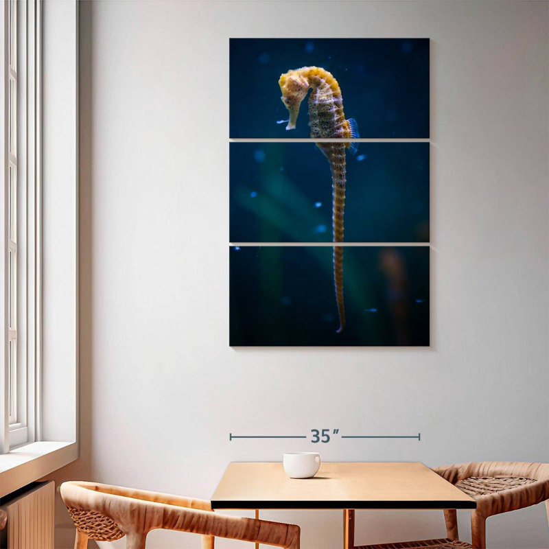 Brampt Long Tailed Seahorse, 65" H x 42" W