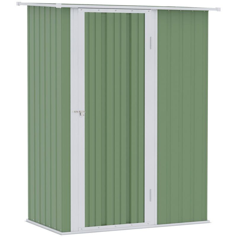 4.7ft. W x 2.8ft. D Flat Garden Shed, Light Green