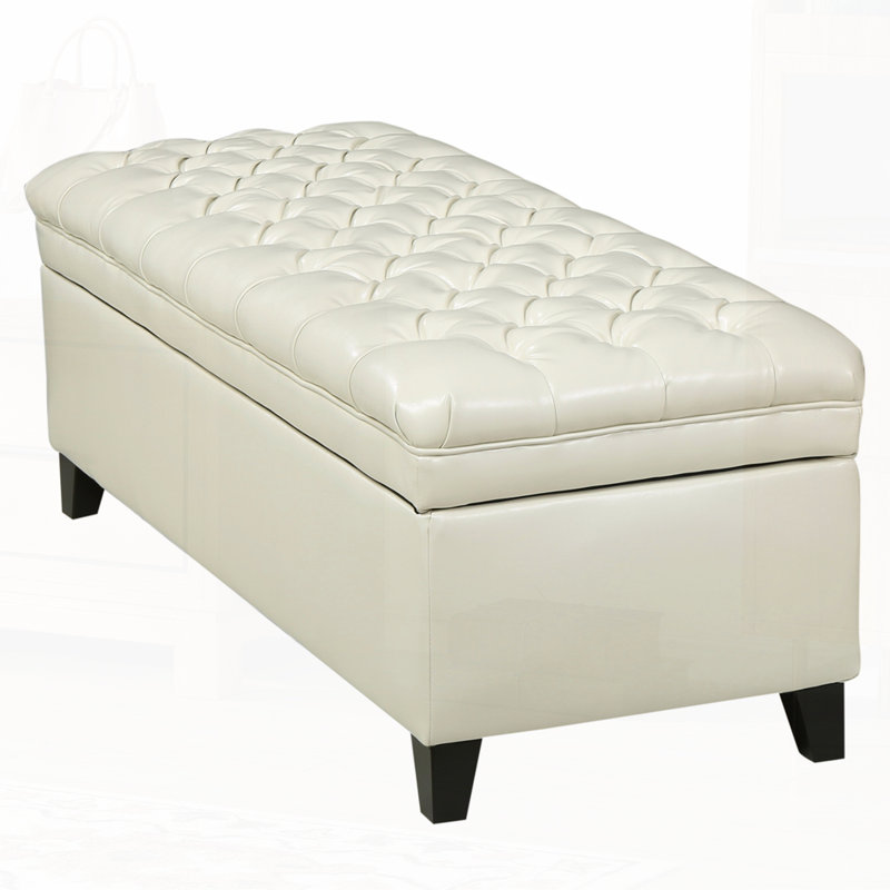Rectangular bench design, Ivory