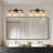 3-Light Dimmable Clear Glass Globe Vanity Light-140421399