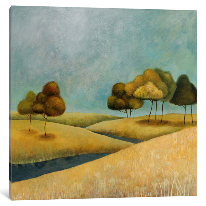 River by Pablo Esteban - Painting on Canvas, 45.72 cm H x 45.72 cm W x 1.91 cm D, Wrapped Canvas