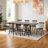 Phaong 17" Wide Mid-Century Modern Windsor Back Wood Modern Dining Chairs(Set of 8)