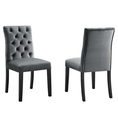 Modway Duchess Performance Velvet Dining Chairs - Set of 2