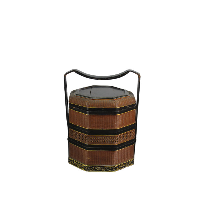 Asian Classic Bamboo Basket Decorative Box