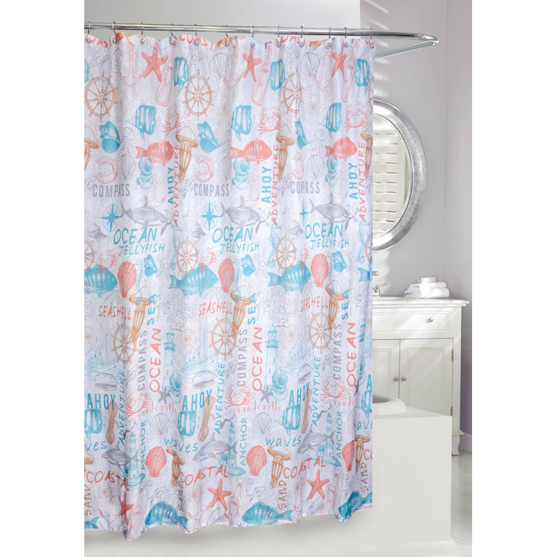 No Pattern And Not Solid Color Shower Curtain