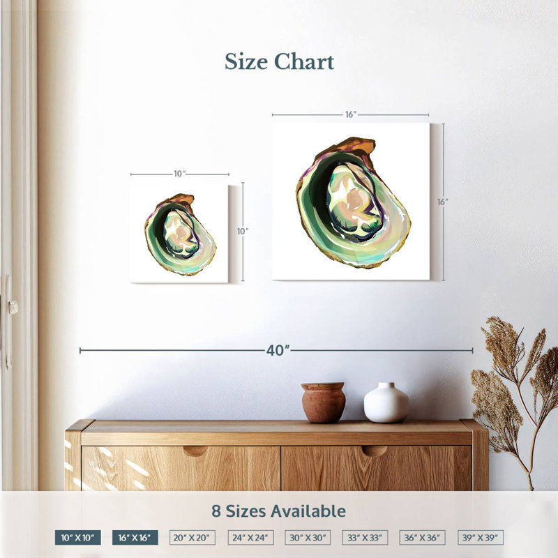 Crowle Perfect Oyster Shell, 10" H x 10" W