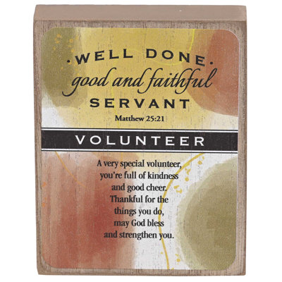 Plaque de table spéciale Volunteer 3 x 4