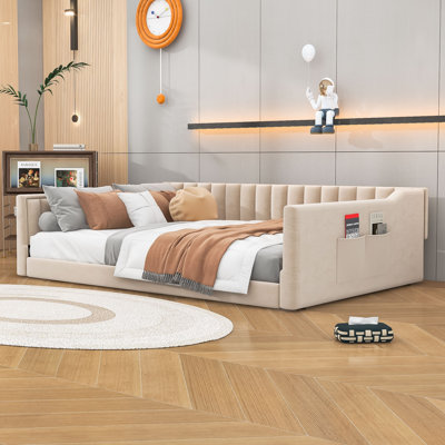 Upholstery Daybed with Storage pocket by Mercer41