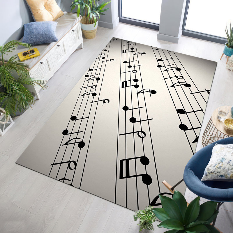 Tapis à motif floral non tissé à motif mince dans des tons subtils de bleu et de gris pour un décor sophistiqué et élégant
