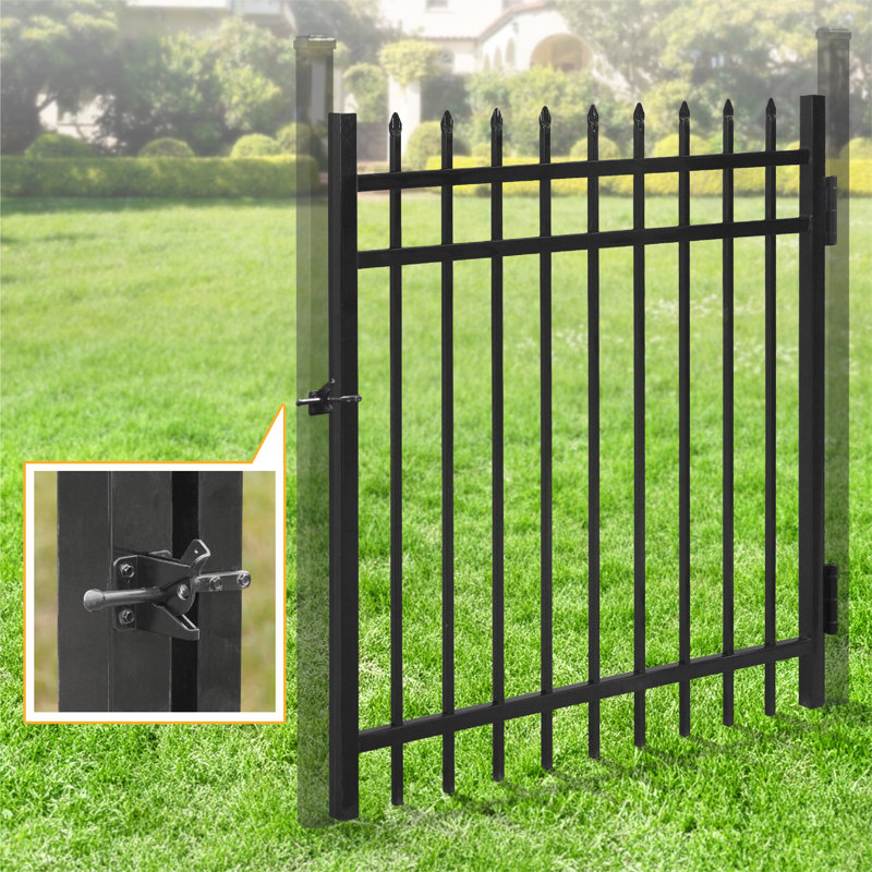 Barrière de clôture en pin robuste de 4/5/6 pi de haut Fencer, 4 pi X l 4 pi W