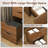 3-in-1 Vanity Desk with Lighted Mirror, Flip Top Makeup Table & Stool