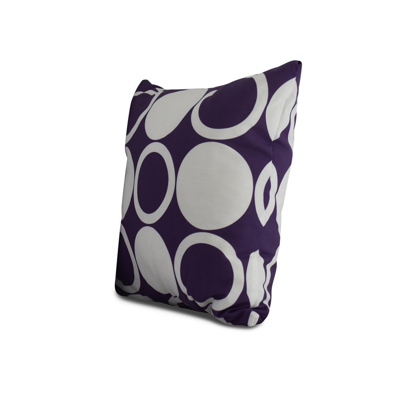 Housse de coussin d'extérieur carré cubique Flare Mod, Mauve, 20 po x 20 po