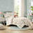 Comforter Full/queen, Whimsical Mushroom Print, And Flower Pattern, Machine Washable
