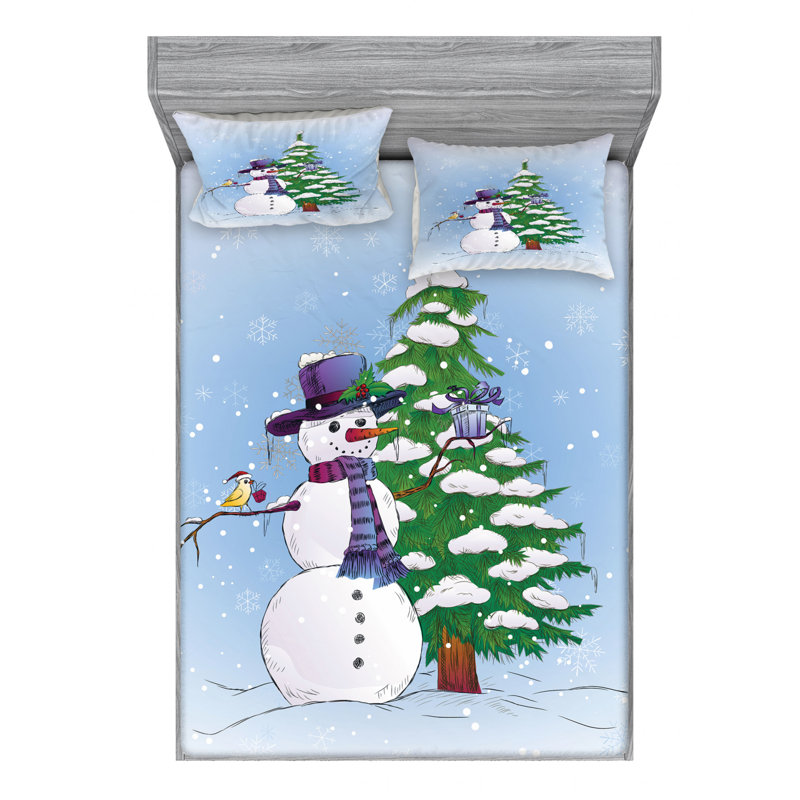 Microfiber Sheet Set, Queen Sheet Set with Fitted Sheet
