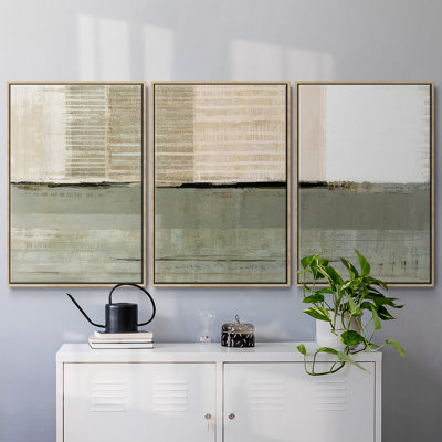 Across the Abstract Bay II - Multi Piece Framed Canvas