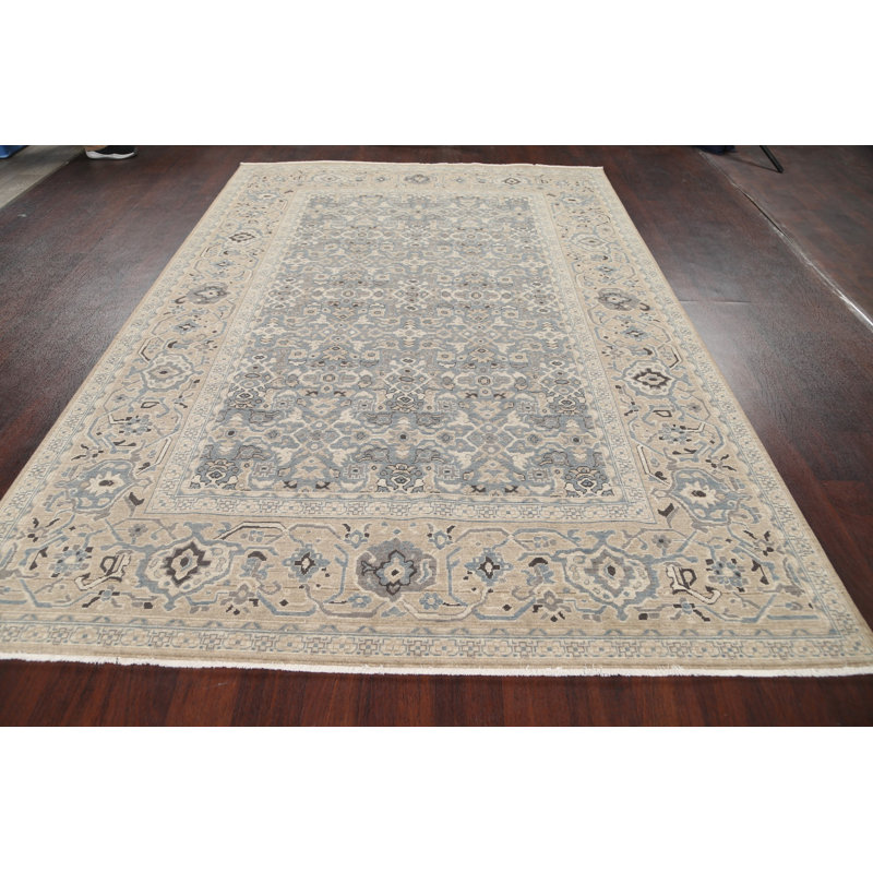 Tapis en laine gris / beige