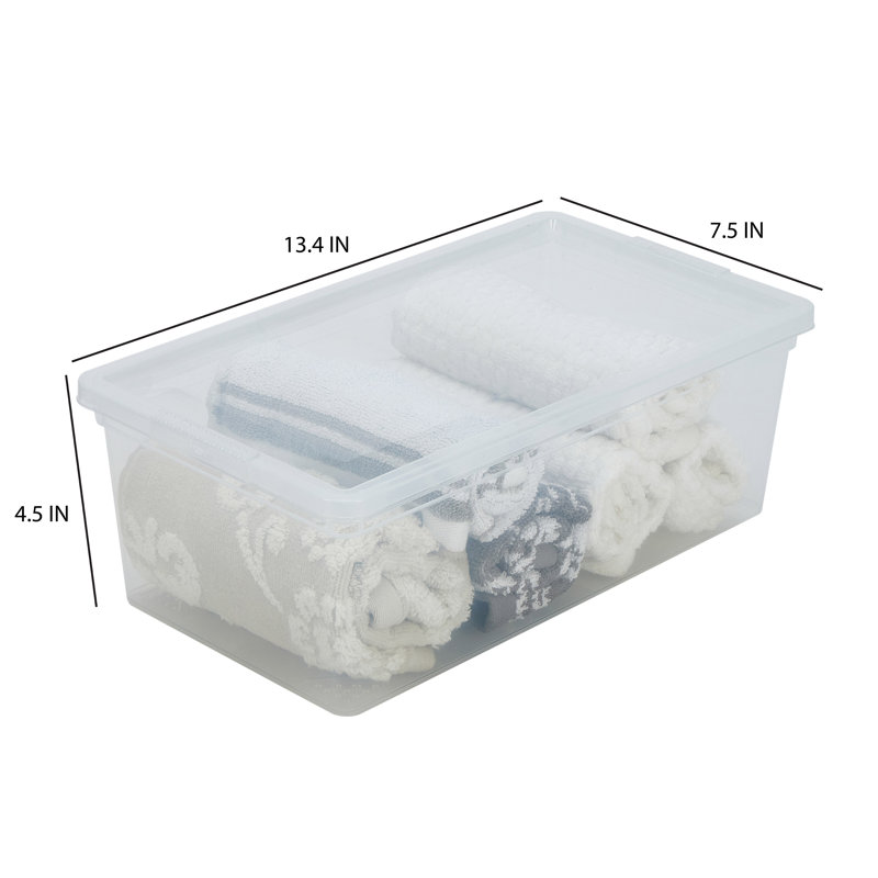Paquet de 6 bacs de rangement empilables Rebrilliant