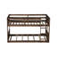 Lit superposé simple au-dessus de l'espace - choix de chambre à coucher pratique au sol en chêne antique-714169243