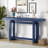 Modern Style Extra Long Entryway Table with Wooden Top-576489176