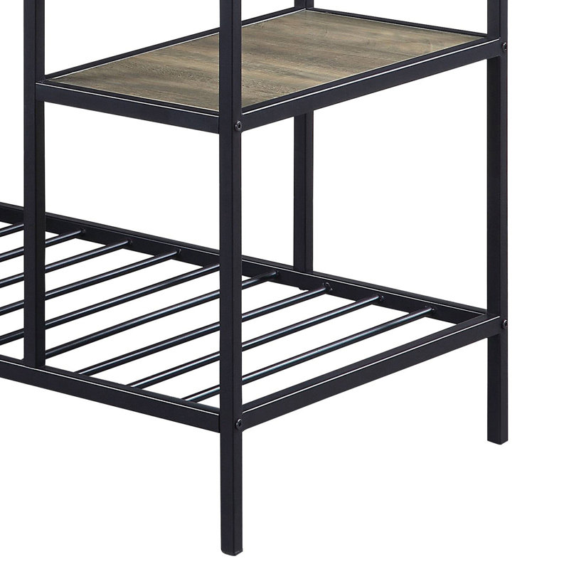 Îlot de cuisine avec tablettes ouvertes