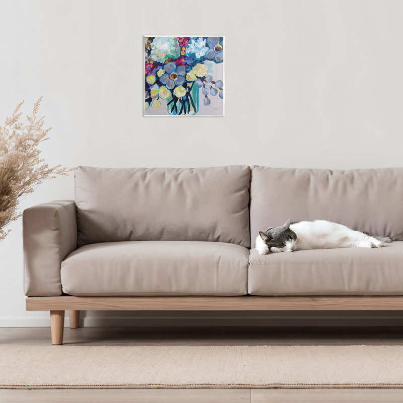 Plaque murale affectueuse bouquet de fleurs, design par Jeanette Vertentes