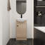 Ensemble de meuble-lavabo autoportant de 18 pouces, petit meuble-lavabo avec lavabo, meuble-lavabo et lavabo combiné