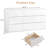 60" W 9 Drawer Dresser, High Gloss Modern Storage Cabinet for Bedroom, Living Room, White-468928160