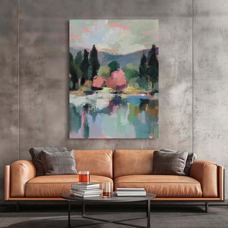 Abstract Blooming Trees I by Silvia Vassileva - Wrapped Canvas Print, 100 cm H x 70 cm W