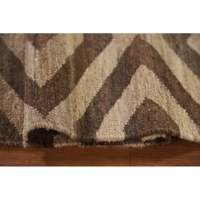 Tapis de couloir oriental géométrique Kilim 3 x 10