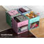 Ensemble de 6 bacs de rangement pliables en tissu de 11 pouces avec fenêtre transparente Sorbus pour ranger vêtements, jouets, livres, tablettes, placards et plus-107121884-107121879