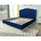 Jochelle Upholstered Metal Platform Bed