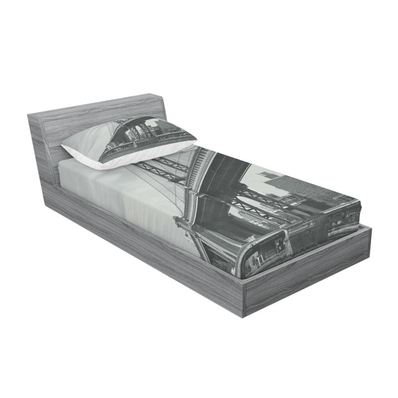 Microfiber Sheet Set, Twin Sheet Set with 1 Pillowcase